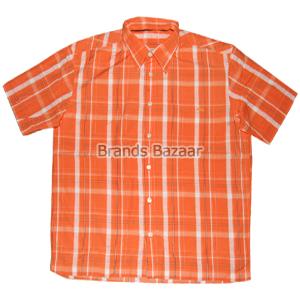 Half Sleeves Orange Color Shirt